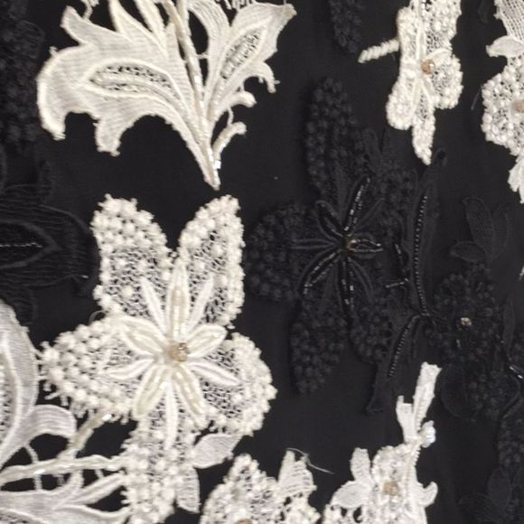 Alice&Olivia Black/cream Pamela tulle mini dress - Picture 5 of 8